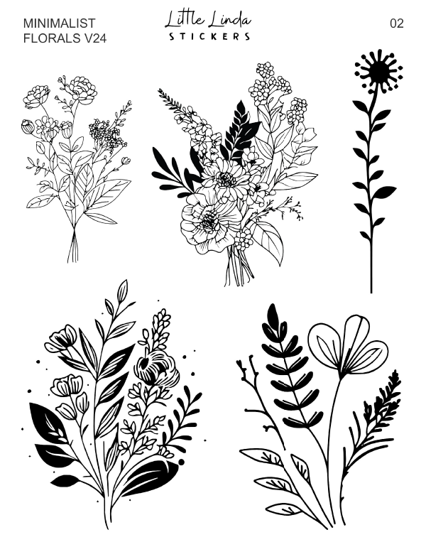 Minimal Florals v24 | 01 - 04