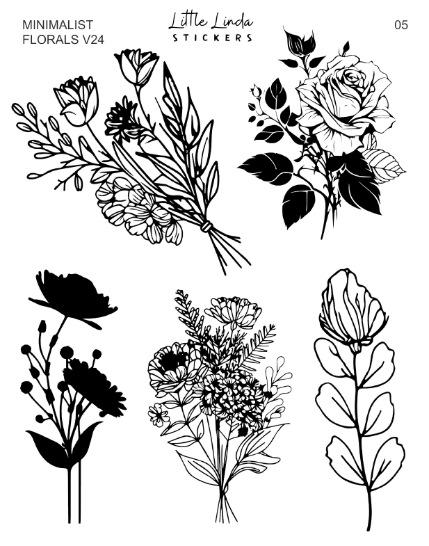 Minimal Florals v24 | 05 - 08