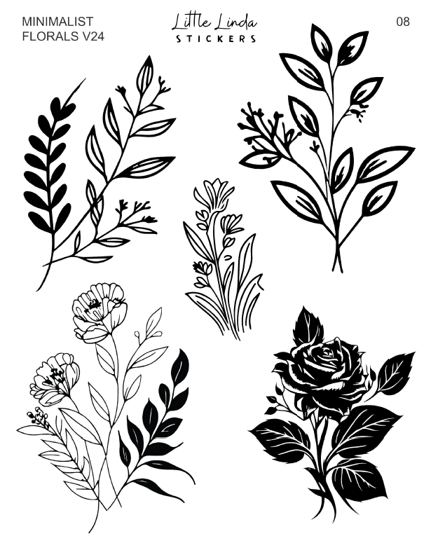 Minimal Florals v24 | 05 - 08