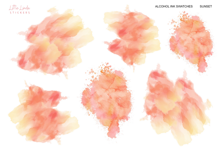 Alcohol Ink - Sunset (L)
