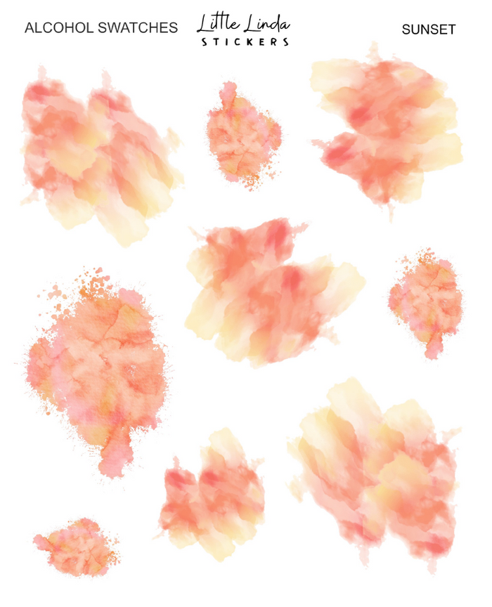Alcohol Ink - Sunset (S)