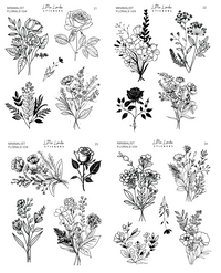 Minimal Florals v24 | 21 - 24