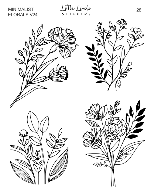 Minimal Florals v24 | 25 - 28