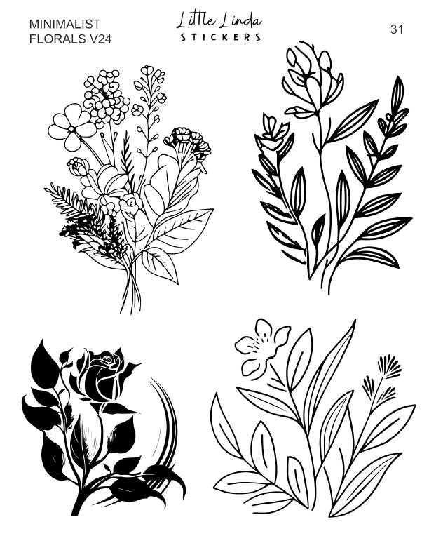 Minimal Florals v24 | 29 - 32