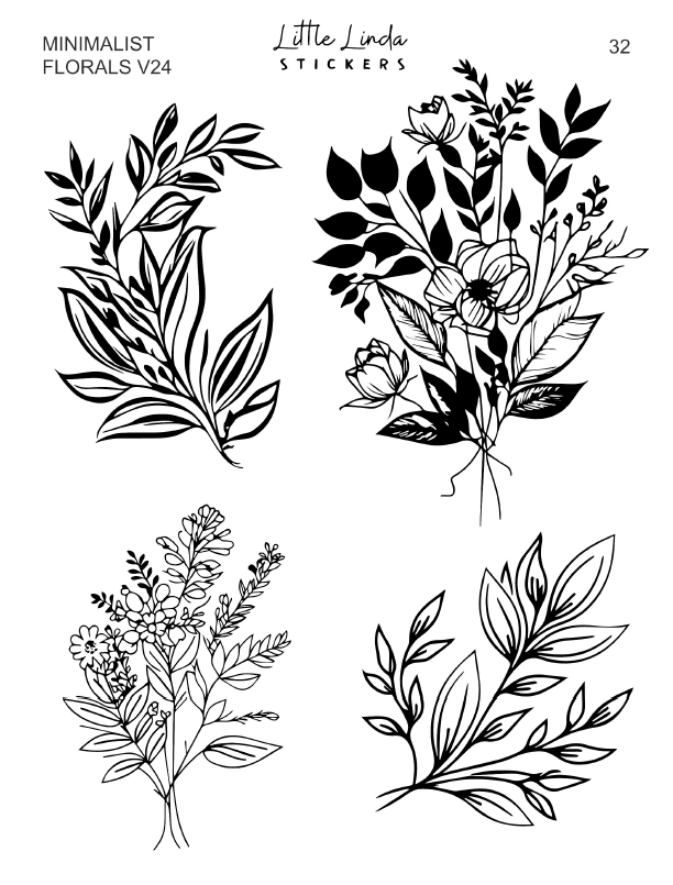 Minimal Florals v24 | 29 - 32
