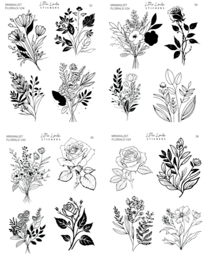 Minimal Florals v24 | 33 - 36