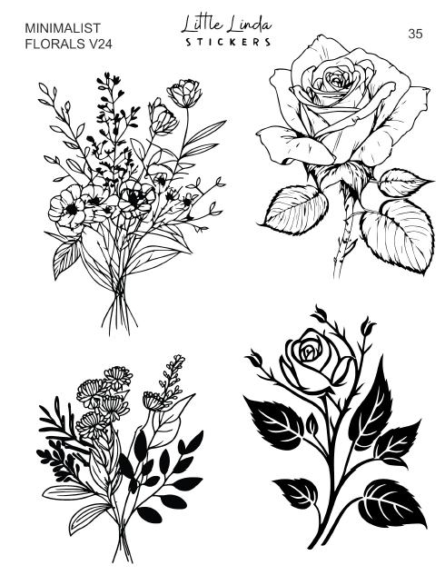 Minimal Florals v24 | 33 - 36