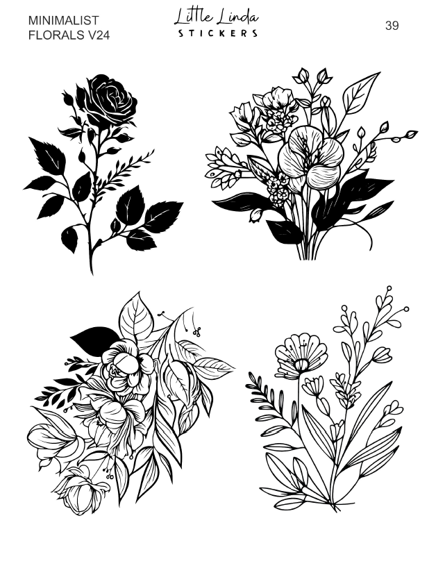 Minimal Florals v24 | 37 - 40