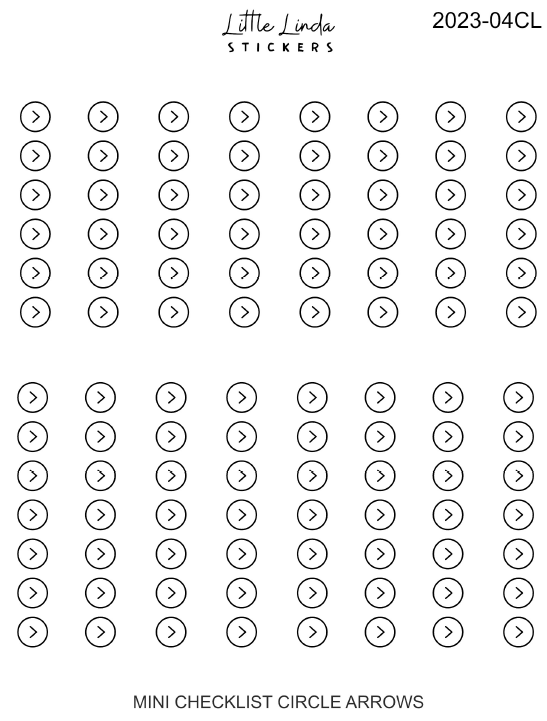 Checklist - Mini Circle Arrow 2023