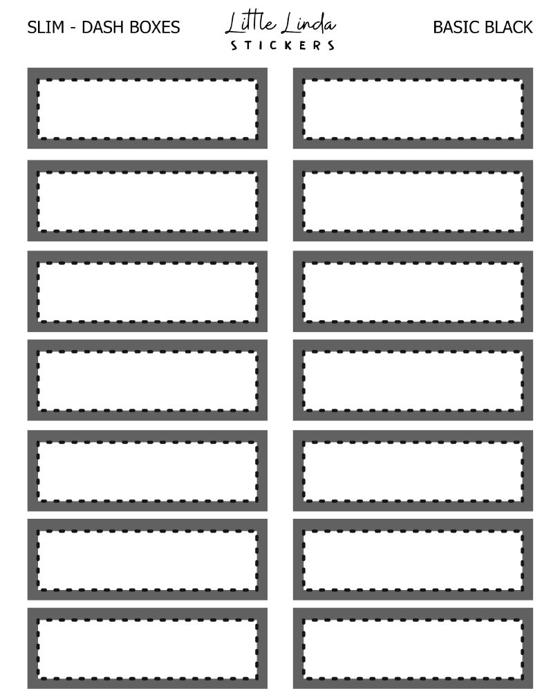 Functional | Slim Dash Line Boxes - 2023