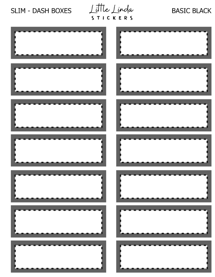 Functional | Slim Dash Line Boxes - 2023