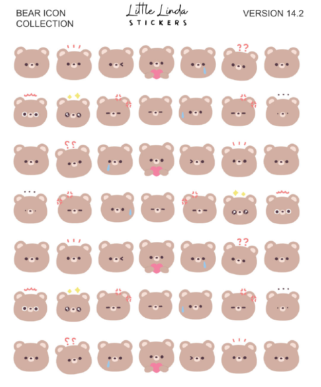 Bear Collection | Washi Strips - 14