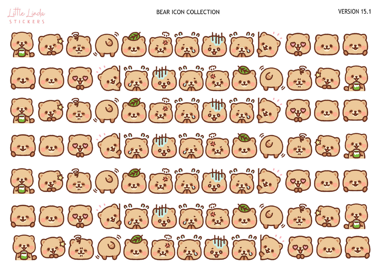 Bear Collection | Washi Strips - 15