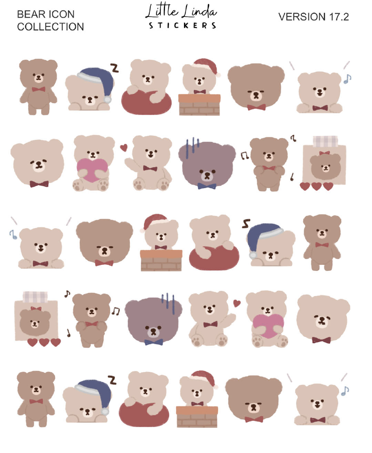 Bear Collection | Washi Strips - 17