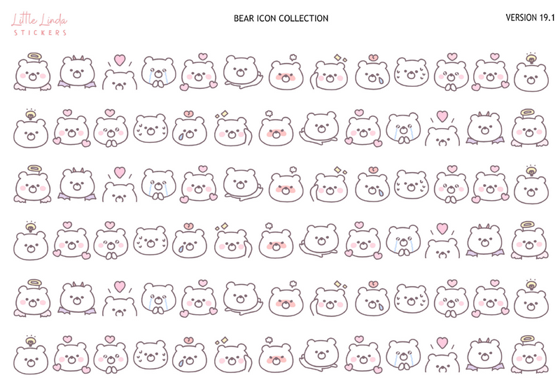 Bear Collection | Washi Strips - 19