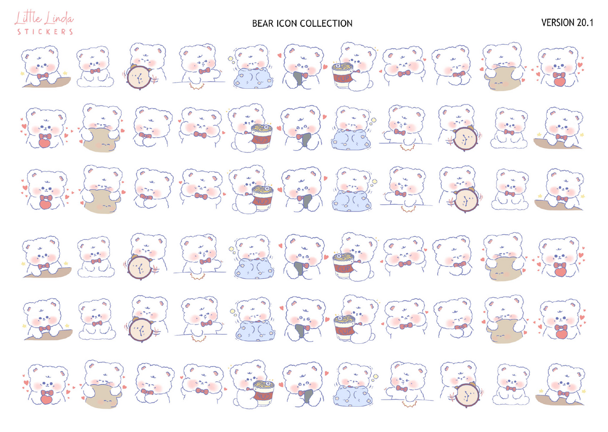 Bear Collection | Washi Strips - 20