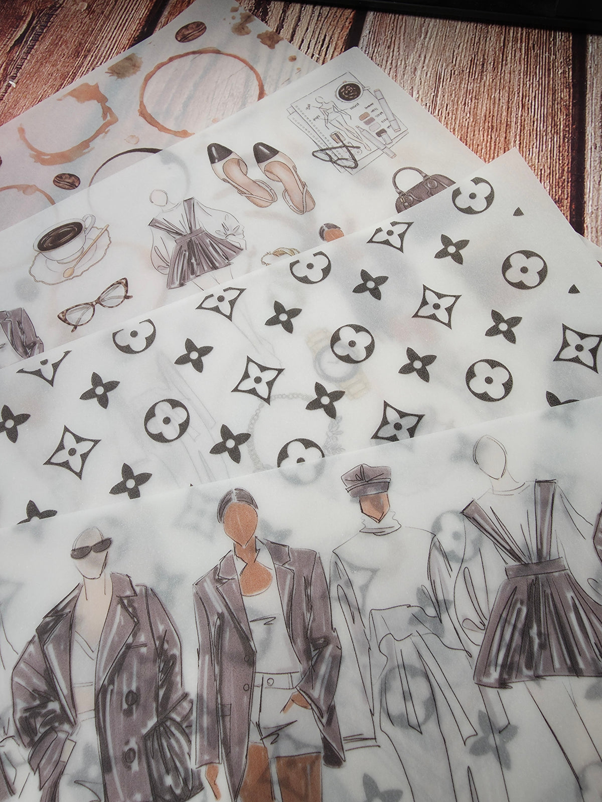 Printed Vellum Sheet - Fashion 1