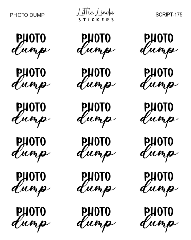 Photo Dump | SCRIPT