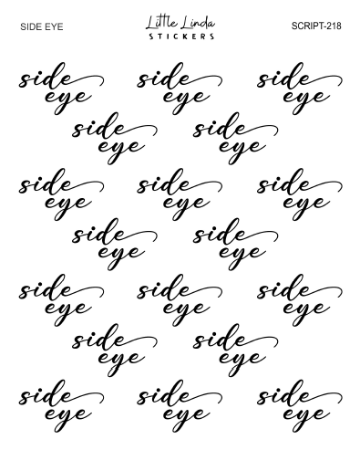 Side Eye | SCRIPT