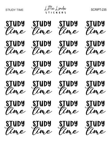 Study Time | SCRIPT
