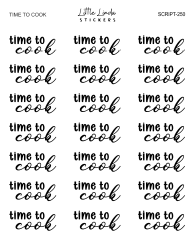 Time to Cook | SCRIPT