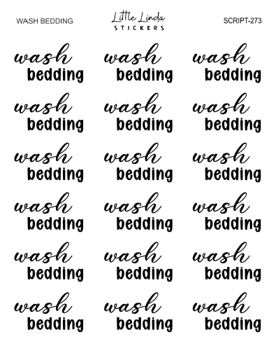 Wash Bedding | SCRIPT