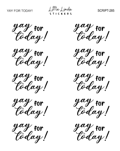 Yay for Today! | SCRIPT