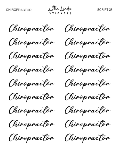 Chiropractor | SCRIPT