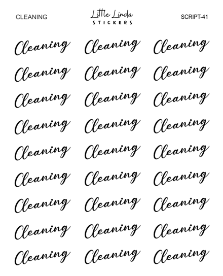 Cleaning | SCRIPT
