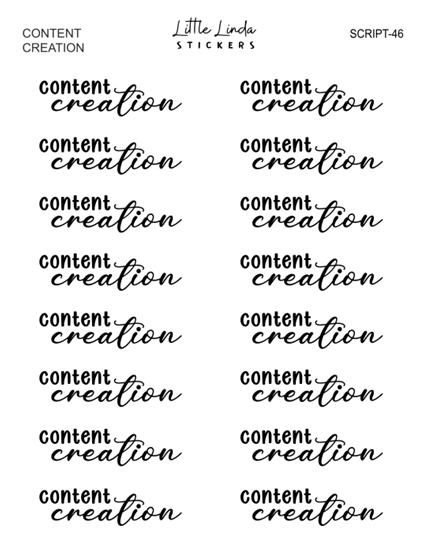 Content creation | SCRIPT