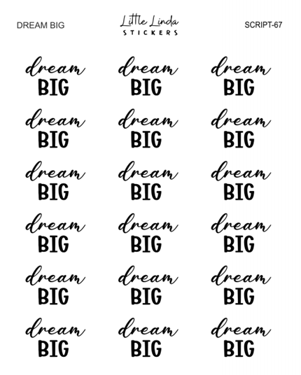 Dream Big | SCRIPT