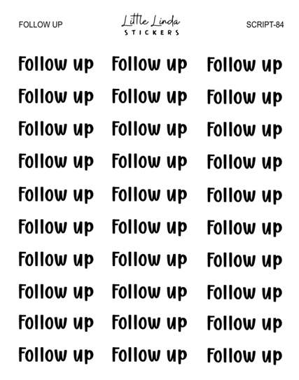 Follow up | SCRIPT