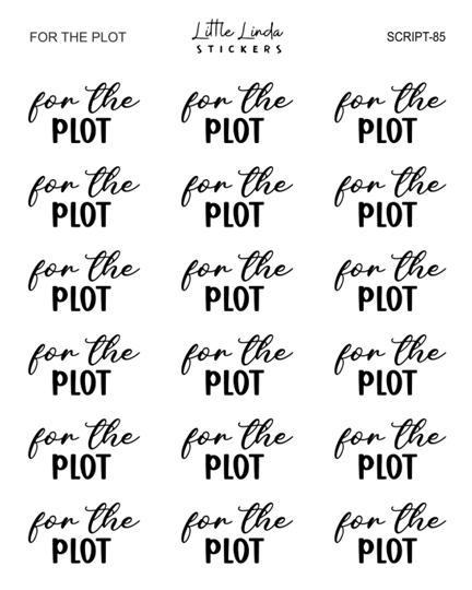 For the plot | SCRIPT