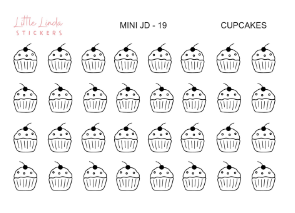 Cupcakes - Mini Journaling Doodle Icon