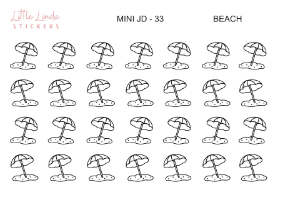Beach - Mini Journaling Doodle Icon