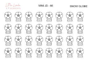 Snow Globe - Mini Journaling Doodle Icon