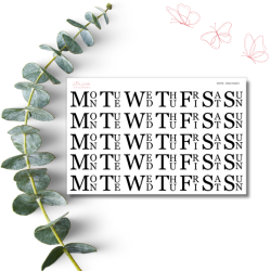2024 | Days Of the Week  - Floral OR Bold