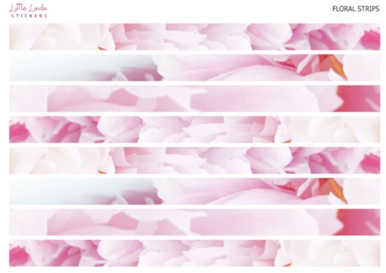 Floral Washi Strips | Style 10 - 18