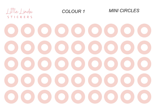 Mini Hollow Circles - The Corals