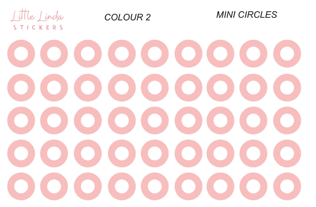 Mini Hollow Circles - The Corals