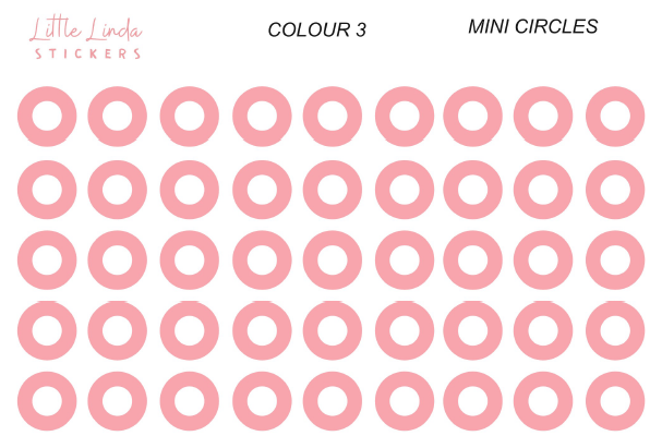 Mini Hollow Circles - The Corals