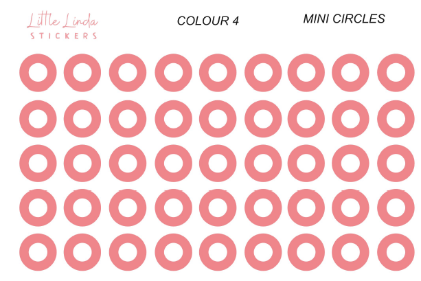 Mini Hollow Circles - The Corals