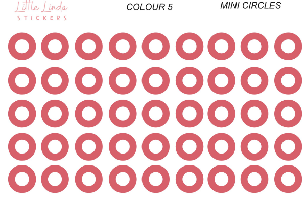 Mini Hollow Circles - The Corals