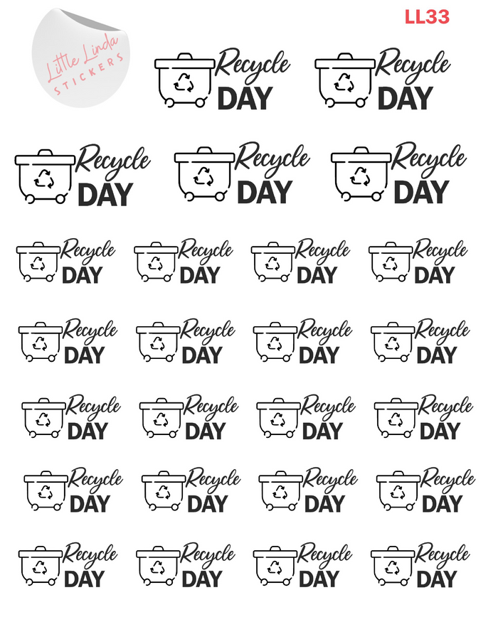 Recycle Day Stickers