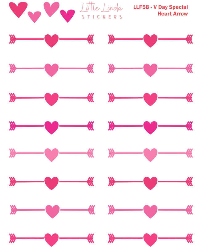 Heart Arrow Headers