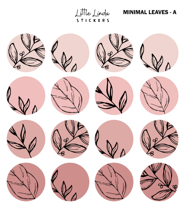 Minimal Leaf Pattern - Nude