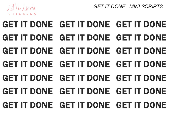 Get It Done - Mini