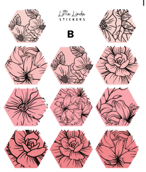 Floral Line Art Shapes