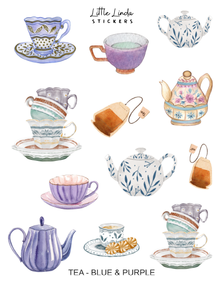 Purple Teacups