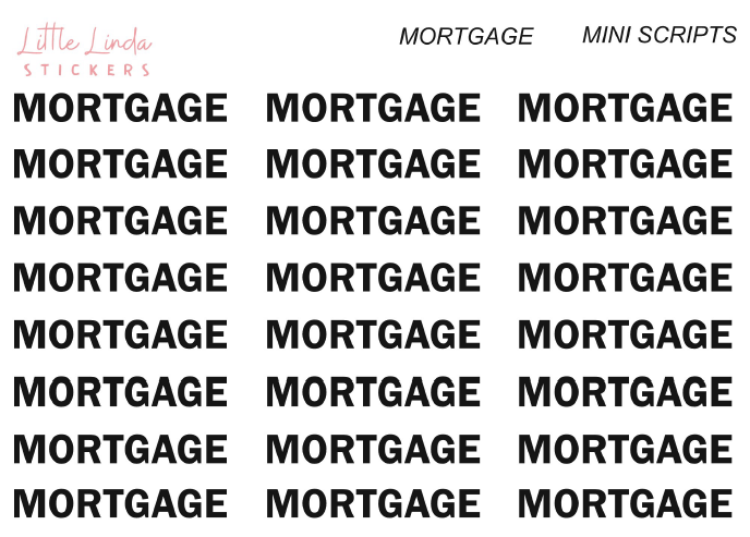 Mortgage- Mini